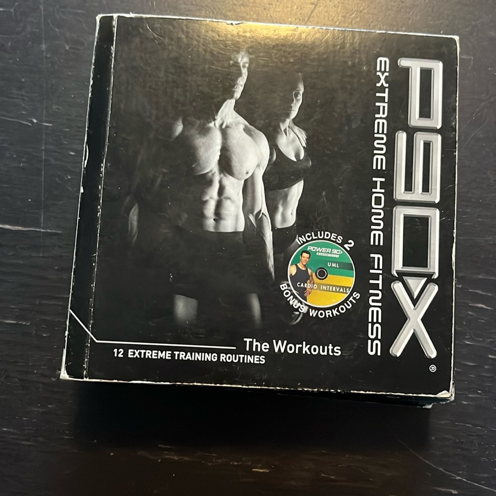 P90X workout dvds. Missing yoga dvd. Used good condition.